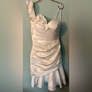 Jasmine Ruched Short Wedding Dress